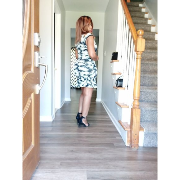 Rachel Roy Palm Tree Print Dress - Picture 13 of 14